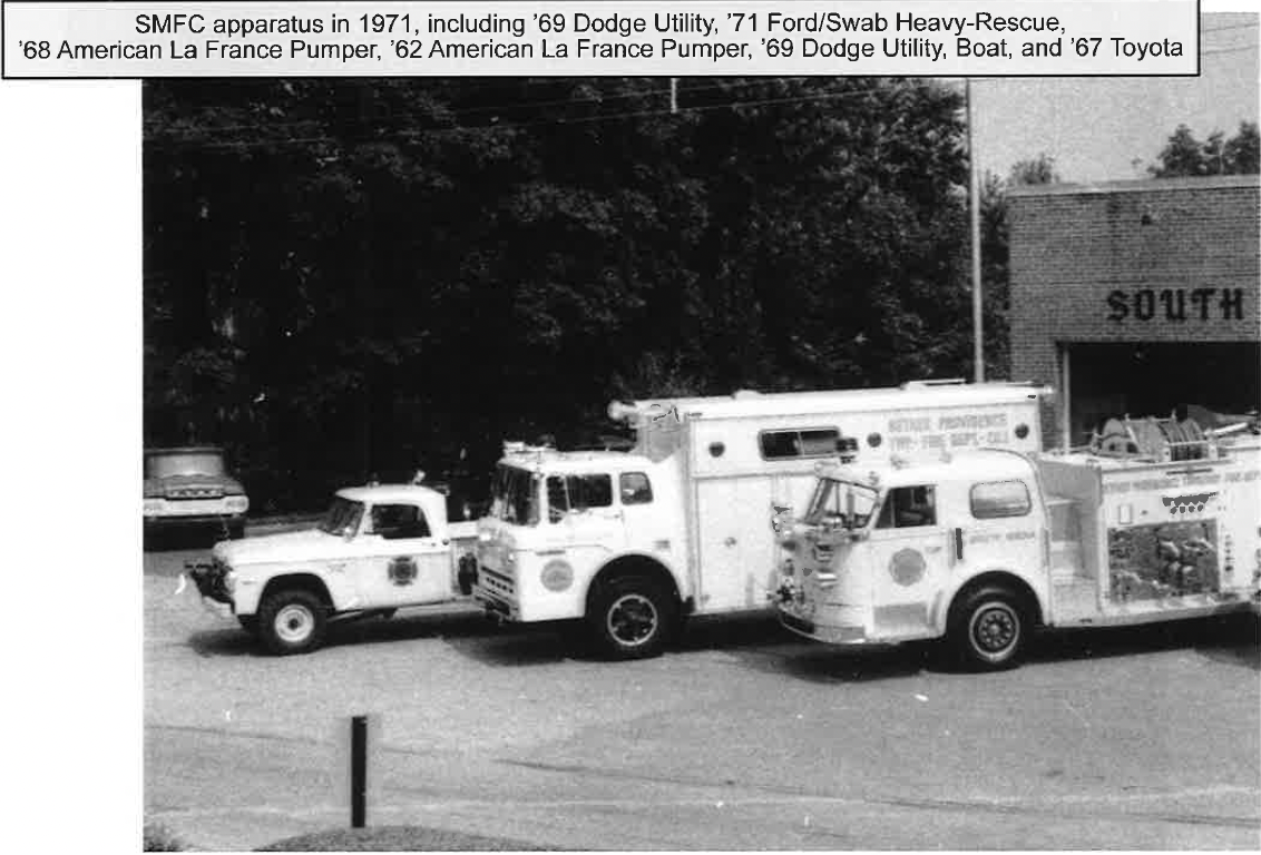 1969 Dodge Utility 1971 FordSwab Heavy Rescue 1968 American La France Pumper